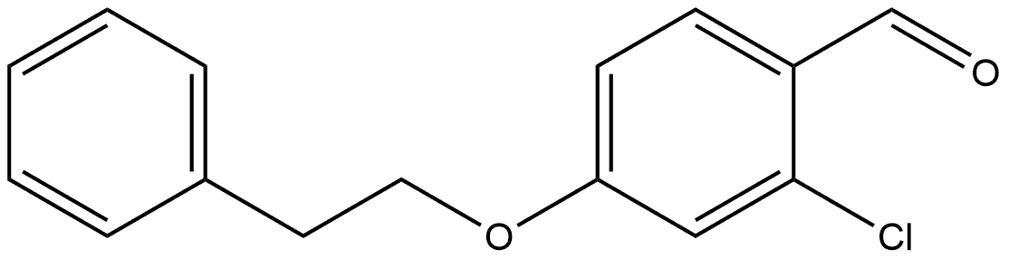 2-Chloro-4-(2-phenylethoxy)benzaldehyde Struktur