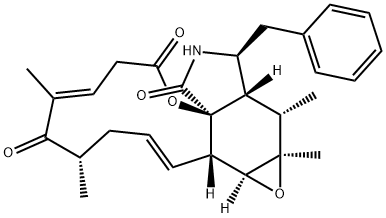 123452-64-2 3H-Oxacyclododecino[2,3-d]oxireno[f]isoindole-5,9,11(4H,8H,12H)-trione, 13,13a,14,14a,15a,15b-hexahydro-4,6,14,14a-tetramethyl-13-(phenylmethyl)-, (1E,4S,6E,10aS,13S,13aS,14S,14aR,15aS,15bS)-