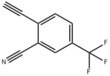 Benzonitrile, 2-ethynyl-5-(trifluoromethyl)- Structure