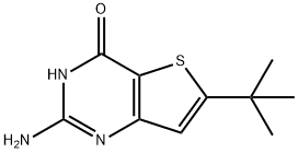 2-氨基-6-(叔丁基)噻吩[3,2-D]嘧啶-4(1H)-酮, 1234799-84-8, 结构式