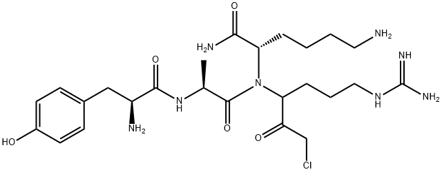 tyrosyl-alanyl-lysyl-arginine chloromethyl ketone,123496-54-8,结构式