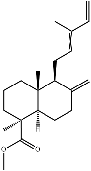 (1S,8aα)-1,4aβ-Dimethyl-5β-(3-methyl-2,4-pentadienyl)-6-methylenedecalin-1β-carboxylic acid methyl ester Structure