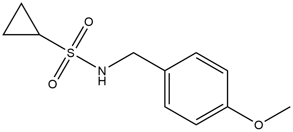 N-[(4-Methoxyphenyl)methyl]cyclopropanesulfonamide Struktur