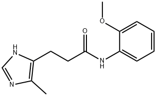 1H-Imidazole-5-propanamide, N-(2-methoxyphenyl)-4-methyl- Structure