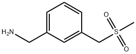 [3-(Methanesulfonylmethyl)phenyl]methanamine Structure