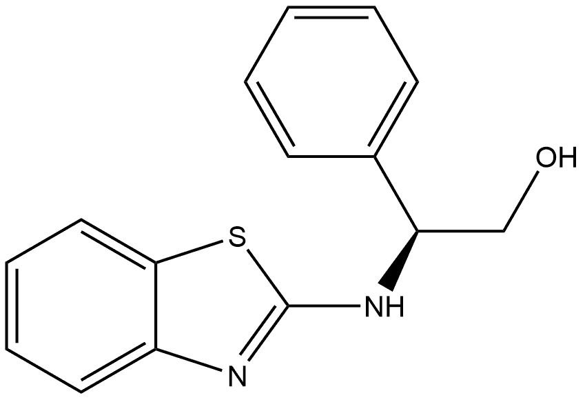 Benzeneethanol, β-(2-benzothiazolylamino)-, (βS)- Structure