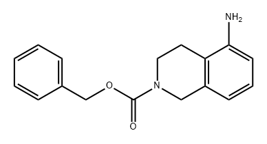 2(1H)-Isoquinolinecarboxylic acid, 5-amino-3,4-dihydro-, phenylmethyl ester 化学構造式