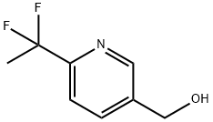 3-Pyridinemethanol, 6-(1,1-difluoroethyl)- Structure