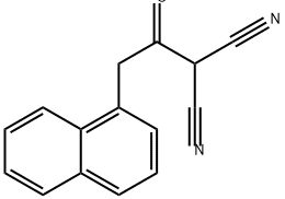 Propanedinitrile, 2-[2-(1-naphthalenyl)acetyl]- Structure