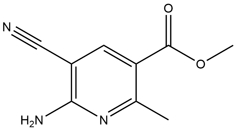 Methyl 6-amino-5-cyano-2-methylnicotinate Structure