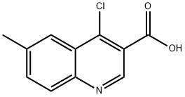 3-Quinolinecarboxylic acid, 4-chloro-6-methyl- 结构式