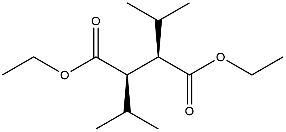 Diethyl 2,3-diisopropylsuccinate Structure