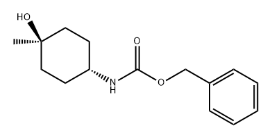 Carbamic acid, N-(cis-4-hydroxy-4-methylcyclohexyl)-, phenylmethyl ester 结构式