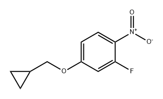 Benzene, 4-(cyclopropylmethoxy)-2-fluoro-1-nitro-,1236764-18-3,结构式