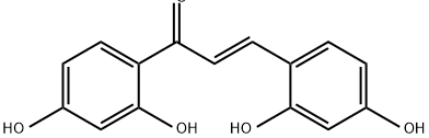 2-Propen-1-one, 1,3-bis(2,4-dihydroxyphenyl)-, (2E)- Structure