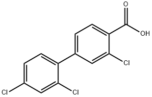 2-Chloro-4-(2,4-dichlorophenyl)benzoic acid,1237092-73-7,结构式