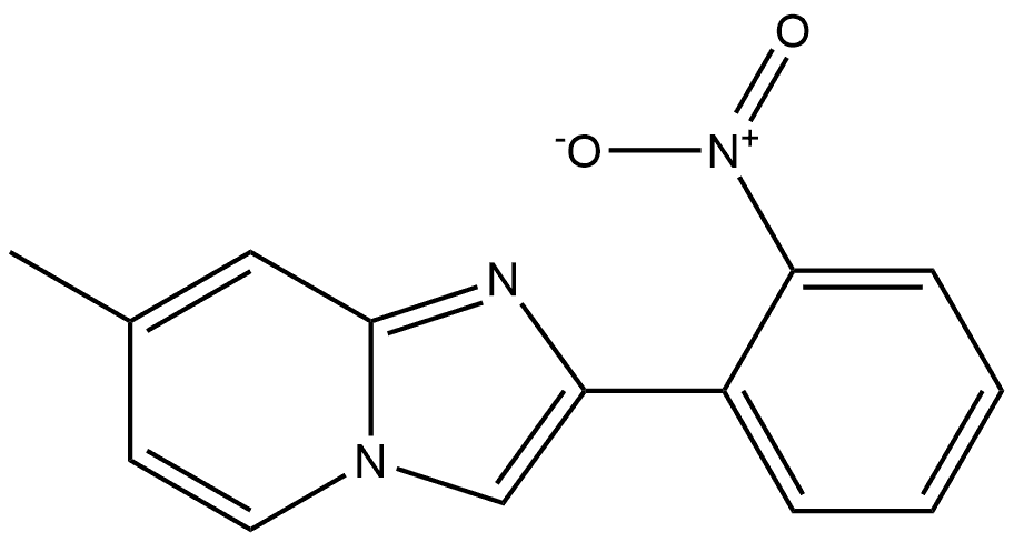 7-Methyl-2-(2-nitrophenyl)imidazo[1,2-a]pyridine Struktur