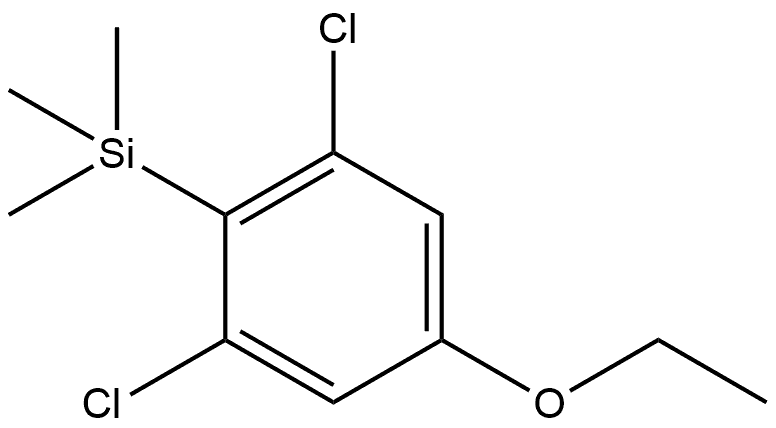 1,3-Dichloro-5-ethoxy-2-(trimethylsilyl)benzene Struktur