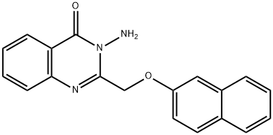 3-Amino-2-((naphthalen-2-yloxy)methyl)quinazolin-4(3H)-one Struktur