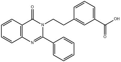 3-(2-(4-Oxo-2-phenylquinazolin-3(4H)-yl)ethyl)benzoic acid Structure
