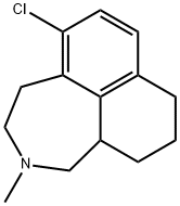 Naphth[1,8-cd]azepine, 5-chloro-1,2,3,4,8,9,10,10a-octahydro-2-methyl- 化学構造式