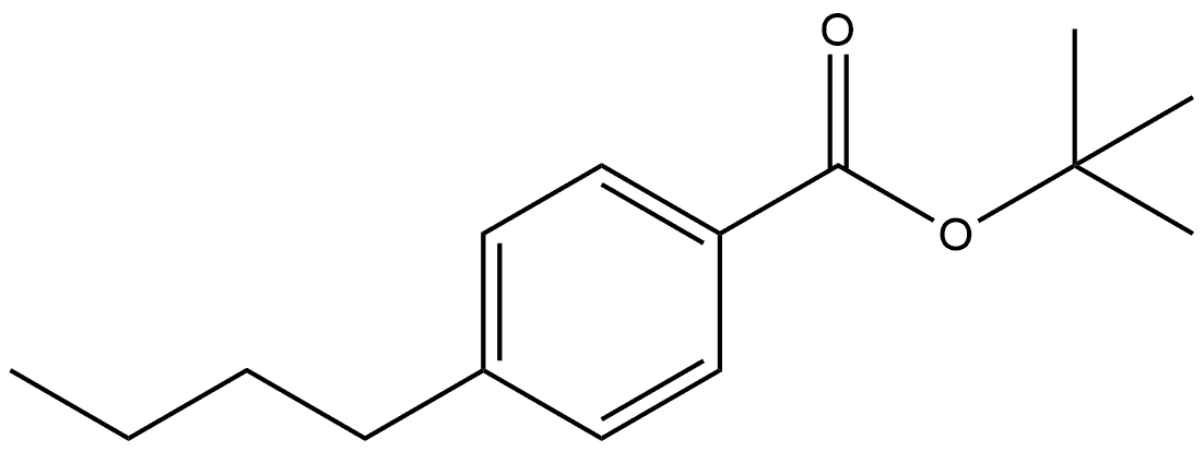 1,1-Dimethylethyl 4-butylbenzoate 化学構造式