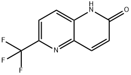 1,5-Naphthyridin-2(1H)-one, 6-(trifluoromethyl)- Struktur