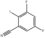 3,5-Difluoro-2-iodobenzonitrile Struktur