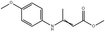 2-Butenoic acid, 3-[(4-methoxyphenyl)amino]-, methyl ester Structure