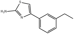 4-(3-乙基苯基)-1,3-噻唑-2-胺,123971-44-8,结构式