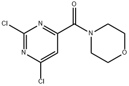 4-(2,6-dichloropyrimidine-4-carbonyl)morpholine Structure