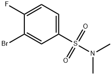 3-Bromo-4-fluoro-N,N-dimethylbenzenesulfonamide Struktur