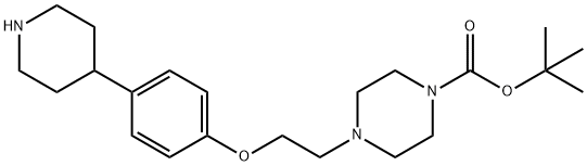 1-Piperazinecarboxylic acid, 4-[2-[4-(4-piperidinyl)phenoxy]ethyl]-, 1,1-dimethylethyl ester|
