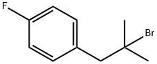 Benzene, 1-(2-bromo-2-methylpropyl)-4-fluoro- 化学構造式