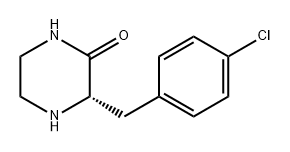 2-Piperazinone, 3-[(4-chlorophenyl)methyl]-, (3S)- Structure