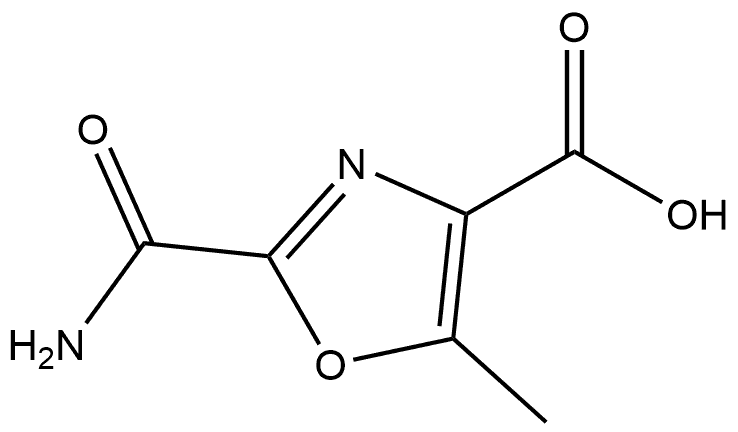 2-Carbamoyl-4-methyl-oxazole-5-carboxylic acid 结构式