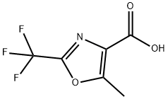 5-methyl-2-(trifluoromethyl)-1,3-oxazole-4-carbox ylic acid 化学構造式