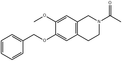 Ethanone, 1-[3,4-dihydro-7-methoxy-6-(phenylmethoxy)-2(1H)-isoquinolinyl]- Struktur