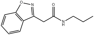 1,2-Benzisoxazole-3-acetamide, N-propyl-,1240751-12-5,结构式