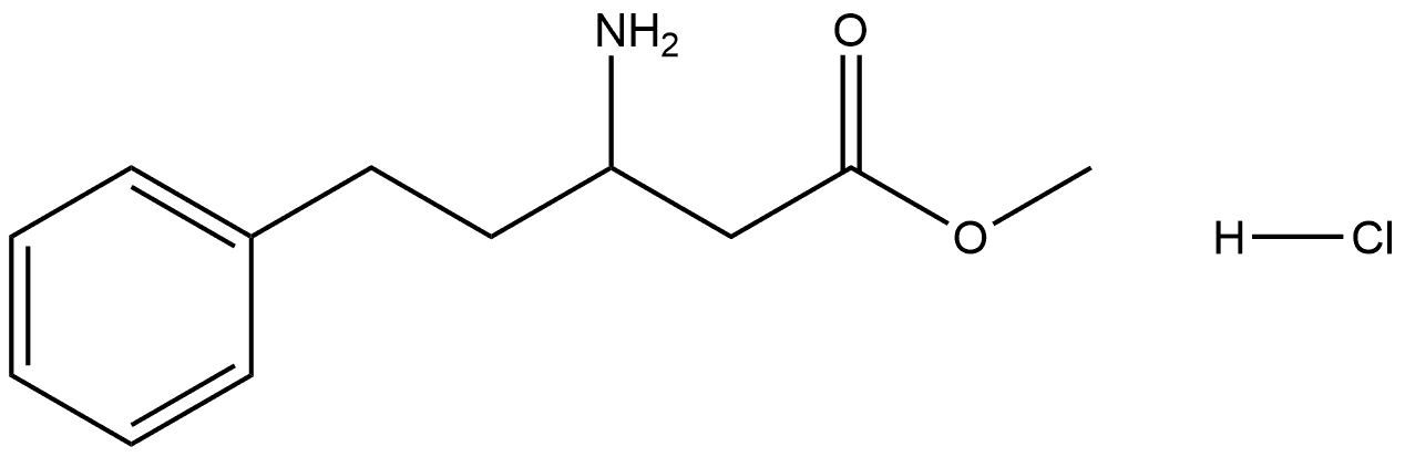 Methyl?3-amino-5-phenylpentanoate hydrochloride,124082-03-7,结构式