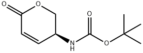 Carbamic acid, N-[(3S)-3,6-dihydro-6-oxo-2H-pyran-3-yl]-, 1,1-dimethylethyl ester Structure