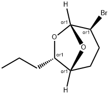6,8-Dioxabicyclo3.2.1octane, 4-bromo-7-propyl-, (4-exo,7-endo)- Structure