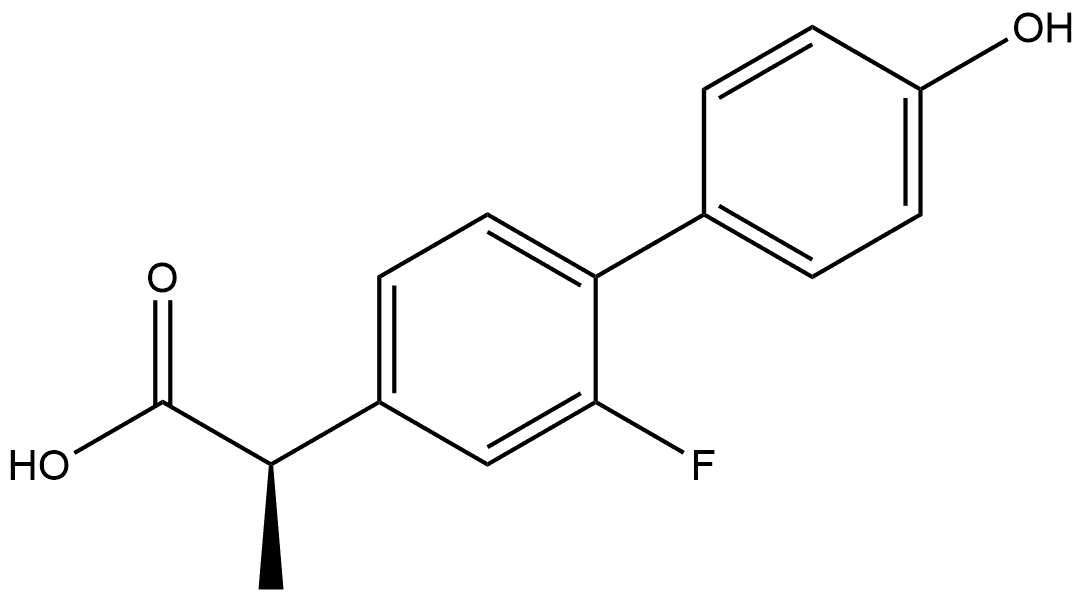 (R)-4-Hydroxyflurbiprofen Structure