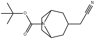 8-BOC-3-(氰基甲基)-8-氮杂双环[3.2.1]辛烷, 1241675-18-2, 结构式