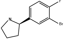 Pyrrolidine, 2-(3-bromo-4-fluorophenyl)-, (2R)- Structure