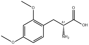 (2R)-2-amino-3-(2,4-dimethoxyphenyl)propanoic acid Struktur