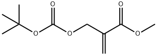 2-Propenoic acid, 2-[[[(1,1-dimethylethoxy)carbonyl]oxy]methyl]-, methyl ester 结构式