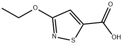 3-乙氧基异噻唑-5-羧酸, 1242172-88-8, 结构式