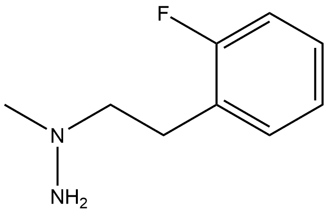 1-(2-氟苯乙基)-1-甲基肼 结构式