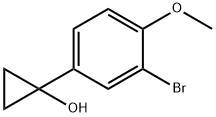 1-(3-Bromo-4-methoxyphenyl)cyclopropanol Struktur